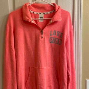 PINK (Victoria’s Secret) quarter zip with pocket